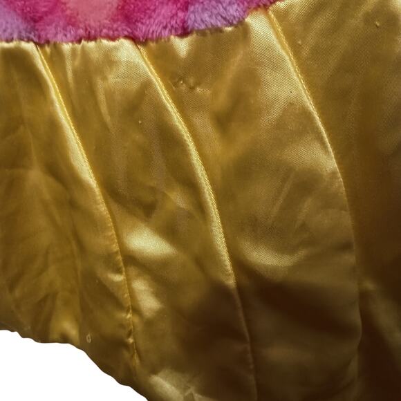 Snuggie Mermaid Tail Blanket 52" | Pink & Yellow | Cozy Lounge Throw - Picture 6 of 7